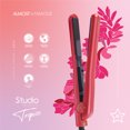thumbnail image 2 of Almost Famous - 1.25 inch Tropico Studio Flat Iron with Waterprint Design - Hibiscus Pink, 2 of 6