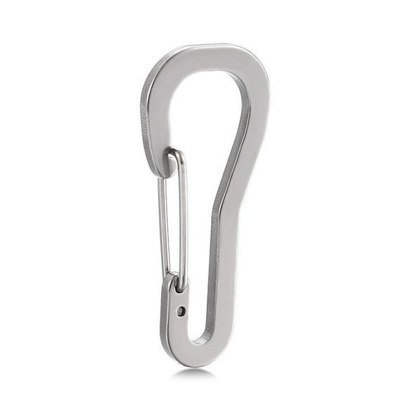 EGNMCR 1.97 Inch Stainless Steel Clip Spring Clasp Hook, Mini Clasp Custom Quick Release Hook Outdoor Keychain Camping Fishing Hiking Key Chain