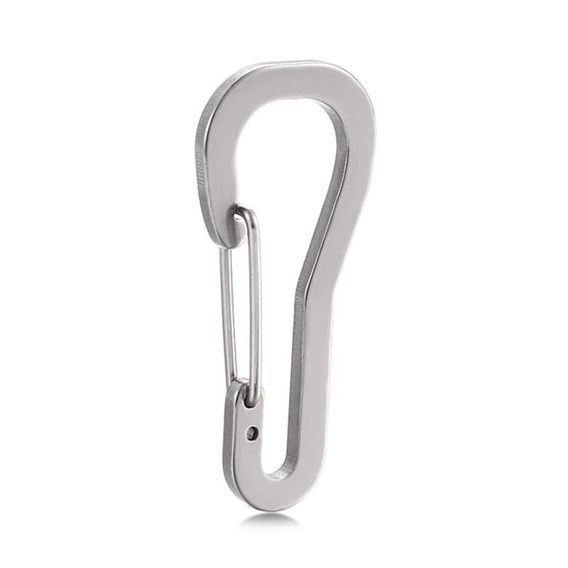 Wmhnj Gancho de resorte de liberacin rpida de acero inoxidable 304 de 1,97 pulgadas, minicierre de 100 lb para llaveros, equipo para exteriores, accesorios de camping, pesca y senderismo.