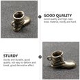 thumbnail image 4 of 2 piezas de cobre puro hecho a mano llavero colgante latón botas de tacón alto colgante (bronce), 4 of 4
