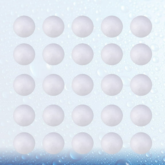 WHAMVOX White Polystyrene Balls for Adornment Craft Activities Solid Round Spheres 240 Pieces 2.5cm