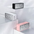 thumbnail image 1 of Reloj Digital Xihbxyly con Altavoz Bluetooth Despertador alarmas espejo Pantalla Led Bluetooth V5.0 Tarjeta Tf, 1 of 7