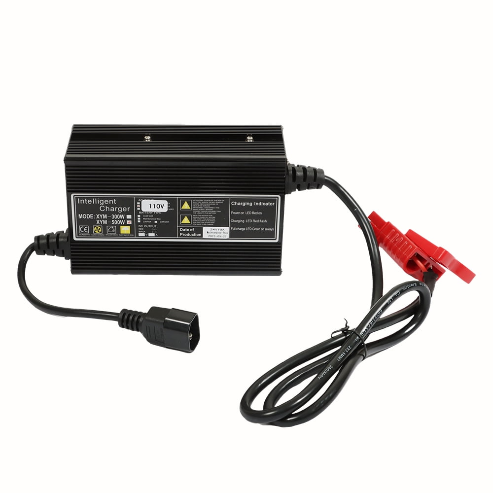 findmall 24V Floor Scrubber Pallet Jack Battery Recharger with SB120 120A Connector RED