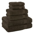 thumbnail image 4 of Cotton Paradise 100% Cotton 6 Piece Towel Set, Soft Absorbent Quick Dry Towels for Bathroom, Brown, 4 of 7