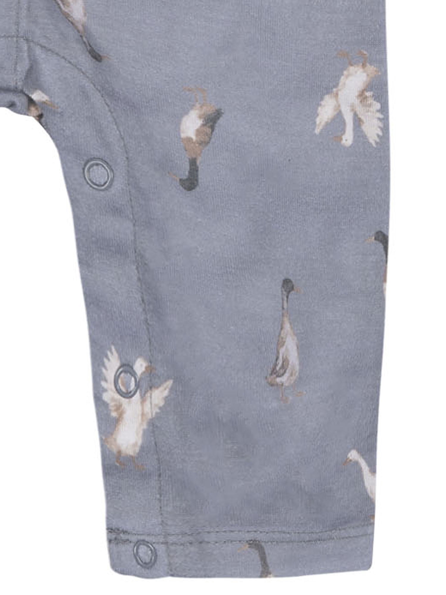 Modern Moments by Gerber Neutral Pajama Romper with Pocket, Sizes 0/3 Months - 18 Months