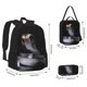 thumbnail image 2 of Disketp Black Cobra Snake Mochila Estampada de Gran Capacidad con Lonchera y Estuche, Set de 3 Piezas para Estudiantes, 2 of 7