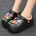 thumbnail image 6 of Women's Platfrom Clogs,Garden Clogs for Women,2.75 in High Heels Mules Clog Wedge Sandals with Clogs Charms, 6 of 16
