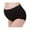 Black, variant on Women High Waist Cotton Maternity Underwear Seamless Lifting Hips Pregnancy Panty