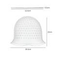 thumbnail image 2 of Casquette de Mise en Valeur en Silicone pour Salon, Teinture Capillaire, Casquette Réutilisable en Silicone avec Aiguille Blanche, Filet de Soins Capillaires en Polyester, 2 of 3