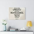 thumbnail image 5 of Scripture Walls Psalm 15:2-3 Righteousness Scripture Bible Verse Canvas Christian Wall Art Ready to Hang Unframed, 5 of 7