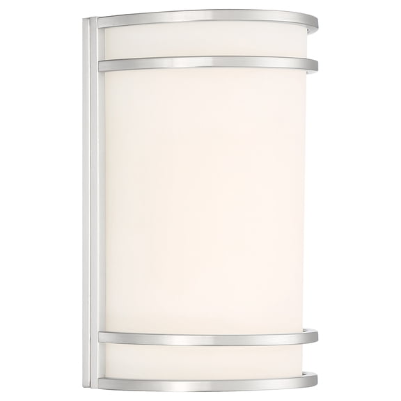 62165-BS/FST-Access Lighting-Lola - 1 Light Wall Sconce In Transitional Style-10 Inches Tall and 7.25 Inches Wide-Brushed Steel Finish-Incandescent