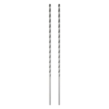 

Uxcell 2pack 6542 High speed Steel 3.5mm Twist Drill Bit 200mm Length Extended Shank Black Oxide Ground Drill Bit