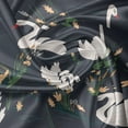 thumbnail image 5 of Ambesonne Swan Valance Pack of 2, Lilies Cattails Waterfowls, 54"X18", Multicolor, 5 of 5