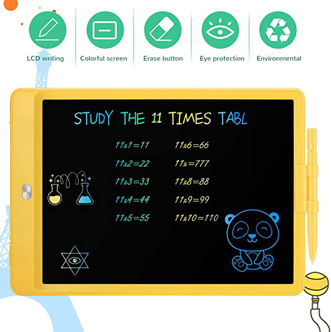 Electronic LCD Drawing Tablet Doodle Board,10.5 inch Colorful Drawing and Writing Pad,Travel Gifts for Kids Ages 3 4 5 6 7 8 Year Old Girls Boys