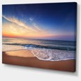 thumbnail image 2 of Beautiful Blue Cloudscape Over Sea - Seashore Canvas Art Print, 2 of 3