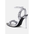 thumbnail image 4 of Blingy Diamante Embellished Stiletto Sandals, 4 of 7