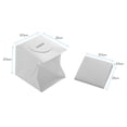 thumbnail image 3 of Caja de luz de fotografía Estudio fotográfico portátil Caja de luz LED Carpa de tiro Mini tienda de fotografía plegable Softbox con 6 colores Telones de fondo Franja de 2pc LED con 40pcs Per Andoer Caja de luz de fotografía, 3 of 7