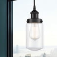 thumbnail image 2 of 616-1PH-BK-G312 Innovations Lighting Dover - 1 Light Mini Pendant In Traditional Style-10.25 Inches Tall and 4.5 Inches Wide-Matte Black Finish-Clear, 2 of 2