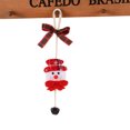 thumbnail image 4 of Christmas Decorations Christmas Butterfly Festival Bell Pendant Desktop Window Creative Ornaments Wooden Garland Beads (A, One Size), 4 of 5
