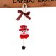 thumbnail image 4 of Christmas Decorations Christmas Butterfly Festival Bell Pendant Desktop Window Creative Ornaments Wooden Garland Beads (A, One Size), 4 of 5