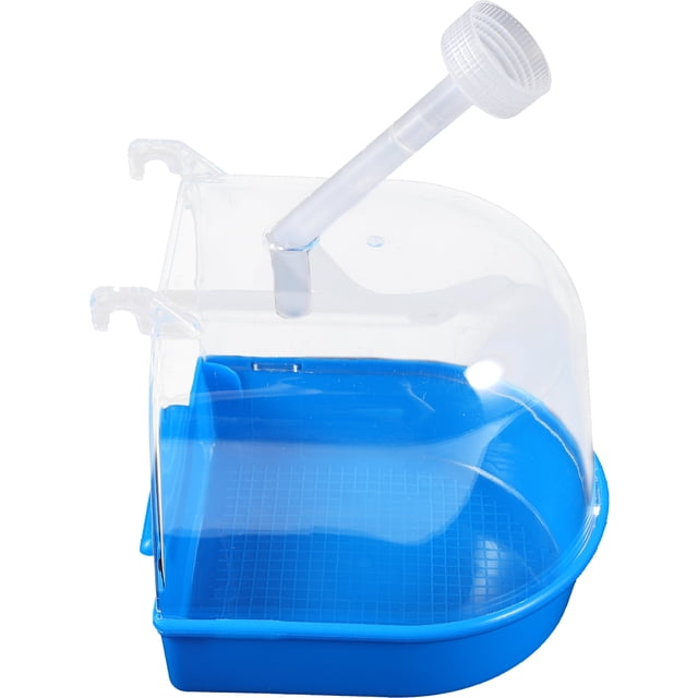 Miangastore Hanging Bird Shower Box Bath for Cage Washing Container 2pcs