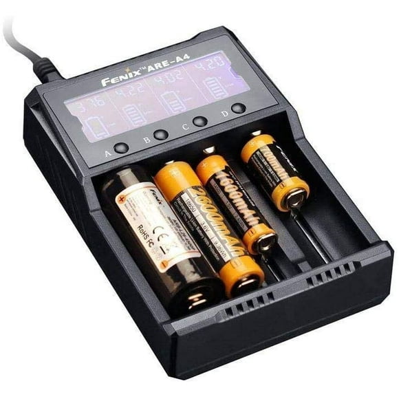 Fenix Chargeur de Batterie are-A4, Compatible avec Différents Types de Batteries #are-A4