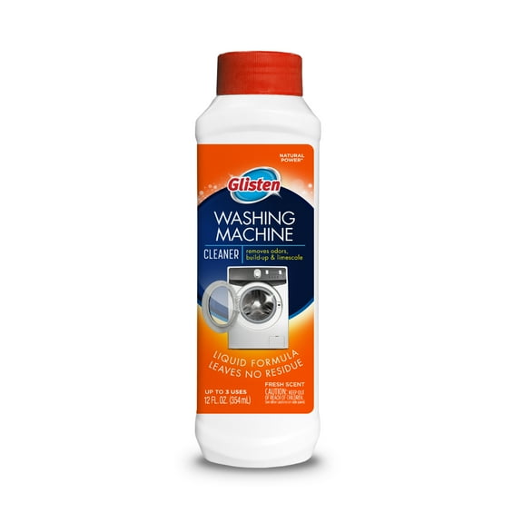 Glisten Washer Machine Cleaner, Liquid, Fresh Scent, 2-Pack