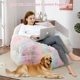 thumbnail image 3 of Giant Bean Bag Chair for Adults, 39/51” Colorful Bean Bag Sofa with Armrest, Soft Plush Foam Filled Beanbag Sofa for Living Room Bedroom Nursery, Pink, 3 of 8