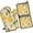 Lemon-3, variant on Lemon Kitchen Oven Mitt and Pot Holder Sets 2 Pcs for Baking, Cooking and Grilling, Heat Resistant Up To 392 °F