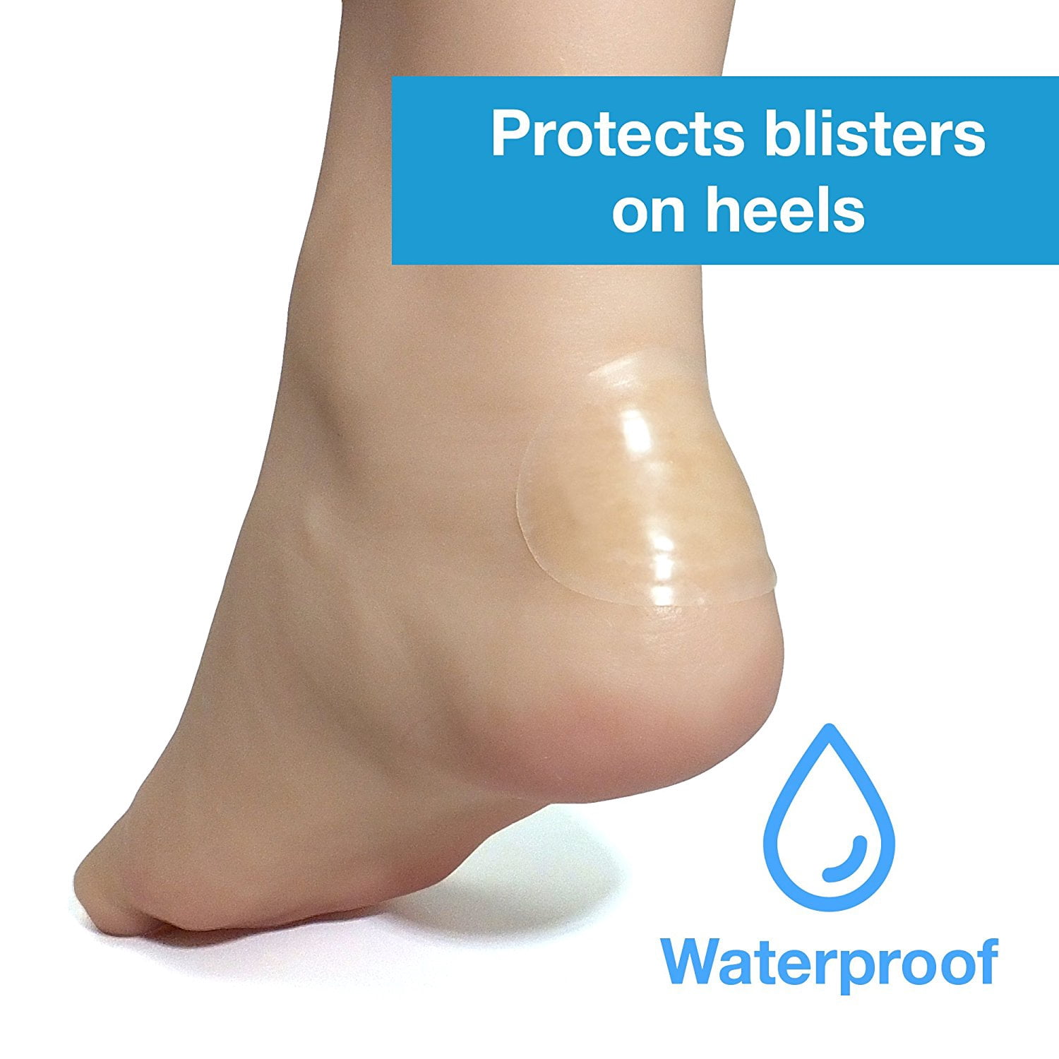 ZenToes Heel Blister Bandages 12 CT Large  with Gel Guard to Protect, Heal