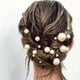 thumbnail image 2 of 18 piezas en forma de U horquilla retro broche de pelo de novia accesorios para el cabello para niñas tocado de perlas horquilla de moda para bodas doradas (6 tamaños, tamaño aleatorio), 2 of 6