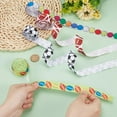thumbnail image 3 of 4 rollos de cinta deportiva de 2,2 cm para fútbol, ​​voleibol, poliéster, grogrén, para envolver regalos, lazos para el pelo, manualidades, costura, decoración de fiestas., 3 of 7