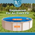 thumbnail image 6 of SmartLine 28' Round Solid Blue Overlap Expandable Swimming Pool Liner, 72" Height, 20 Gauge, 6 of 6