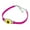 Pink, variant on The Flash Reverse Flash Logo Novelty Suede Leather Metal Bracelet