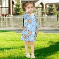 thumbnail image 5 of long-sleeved dress Gingerbread Man Pattern A-line dress with ribbed cuffs Soft and comfortable, 5 of 6
