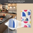 thumbnail image 5 of Yayeee Blank Wall Plate Cover 1-Gang 4.5"x2.7" Home Unused Decorative Outlet, Blue Retro Shapes, 5 of 7