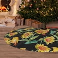 thumbnail image 6 of Yiaed Sunflowers And Bird Print Christmas Tree Skirt , Tree SkirtsTree Mat for Christmas Winter Holiday Indoor Decorations-36", 6 of 7