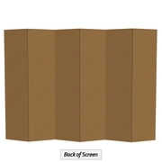 Red Lantern 6 ft. Tall White Temporary Cardboard Folding Screen - 6 Panel