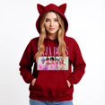 thumbnail image 4 of pop Huntrix Print Cat Ears Hoodie with De-mon Sweatshirt S-aja Movie Fashion Streetwear Long Sleeve Print Soft Sweatshirt XL, 4 of 4