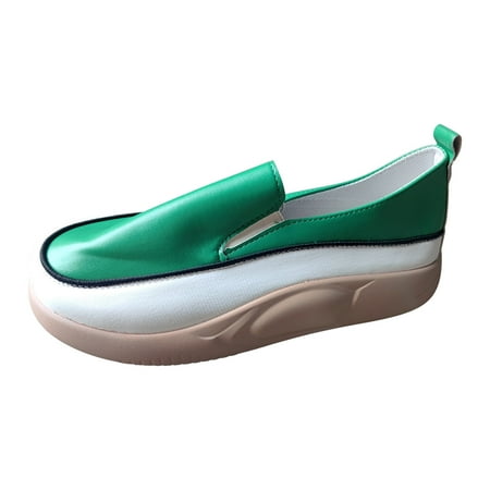 

Fesfesfes Womans Shoes Round Toe Fashion Platform Shoes Thick Round Head Comfy Casual Shoes 40(7.5)