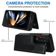 thumbnail image 4 of Dteck for Samsung Galaxy Z Fold 4 Case with S Pen Holder, Shockproof Card Holder RFID Blocking Kickstand Magnetic PU Leather Flip Case Wallet for Galaxy Z Fold 4 5G 7.6 Inch (2022), Black, 4 of 9