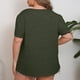 thumbnail image 5 of Ropa urbana para mujer,Blusa de talla grande, manga corta, cuello redondo, camisa informal de poliéster, ajuste cómodo para mujer, sopatenor, 5 of 8