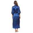 thumbnail image 4 of Ashford & Brooks Women's Satin Lace Long Kimono Robe, 4 of 4