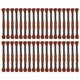 thumbnail image 1 of 3 piezas 12 madejas de hilo de bordar 8.75yds (8m) hilo de punto de cruz de algodón egipcio, Marrón-rojo (6300), 1 of 6