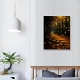 thumbnail image 3 of Nawypu Wall Art Decor Canvas Print Picture Beautiful Autumn scenery, fallen leaves, golden leaves, Painting Artwork for Kitchen Office Home Wall Decor 16x20in, 3 of 4