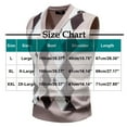 thumbnail image 3 of Dxzfnsa Mens V Neck Sweater Vest Knit Sleeveless Pullover Sweater Casual Slim Fit Twisted Vest Preppy College Style Cable Knit Vest for Men L-2XL, 3 of 8