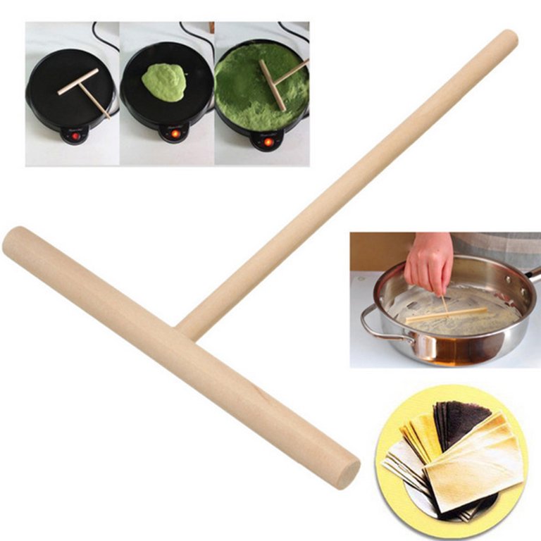 3 Pcs Crepe Pan Maker crepe spreader stick pancake spreader