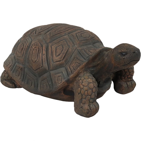 Sunnydaze 9" Tanya the Tortoise Poly-Concrete Outdoor Statue