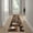 Chocolate, variant on Emma + Oliver 5x7 Modern Cubist Olefin Accent Rug in Gradient Shades of Black, Gray and White with Natural Jute Backing