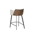 thumbnail image 5 of Home Square Griffin 26.25" Fabric Counter Stool in November Gray - Set of 2, 5 of 7